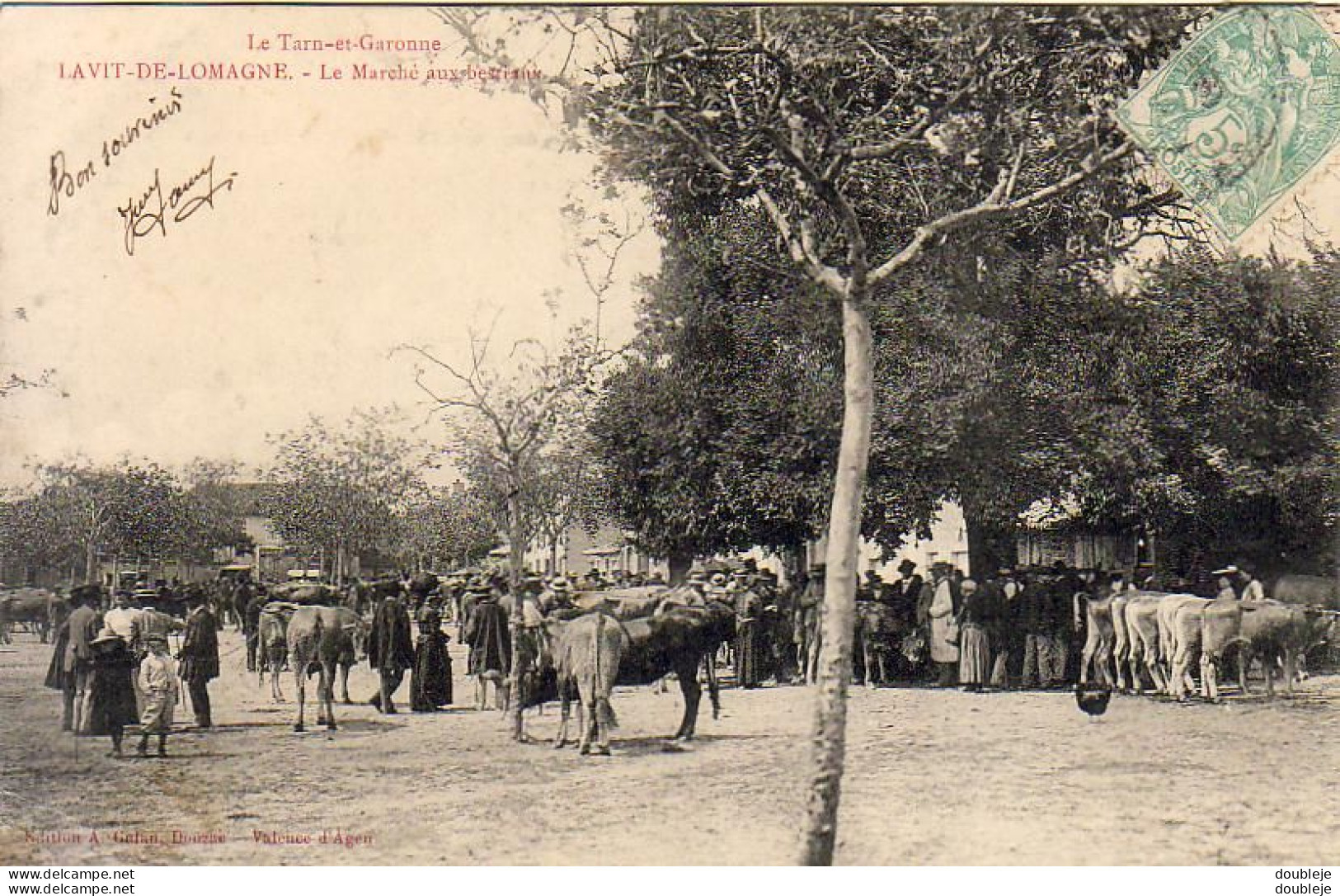 D82  LAVIT DE LOMAGNE  Le Marché Aux Bestiaux - Lavit