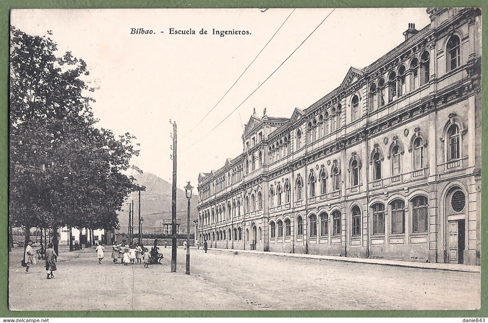 CPA Vue Peu Courante - ESPAGNE - BILBAO - ESCUELA DE INGENIEROS - Petite Animation - Vizcaya (Bilbao)