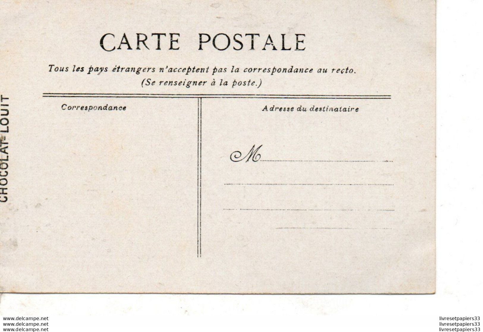 CPA Collection édité Pour Le Chocolat Louit    - Toulon - Le Quai  De Cronstadt - Schokolade