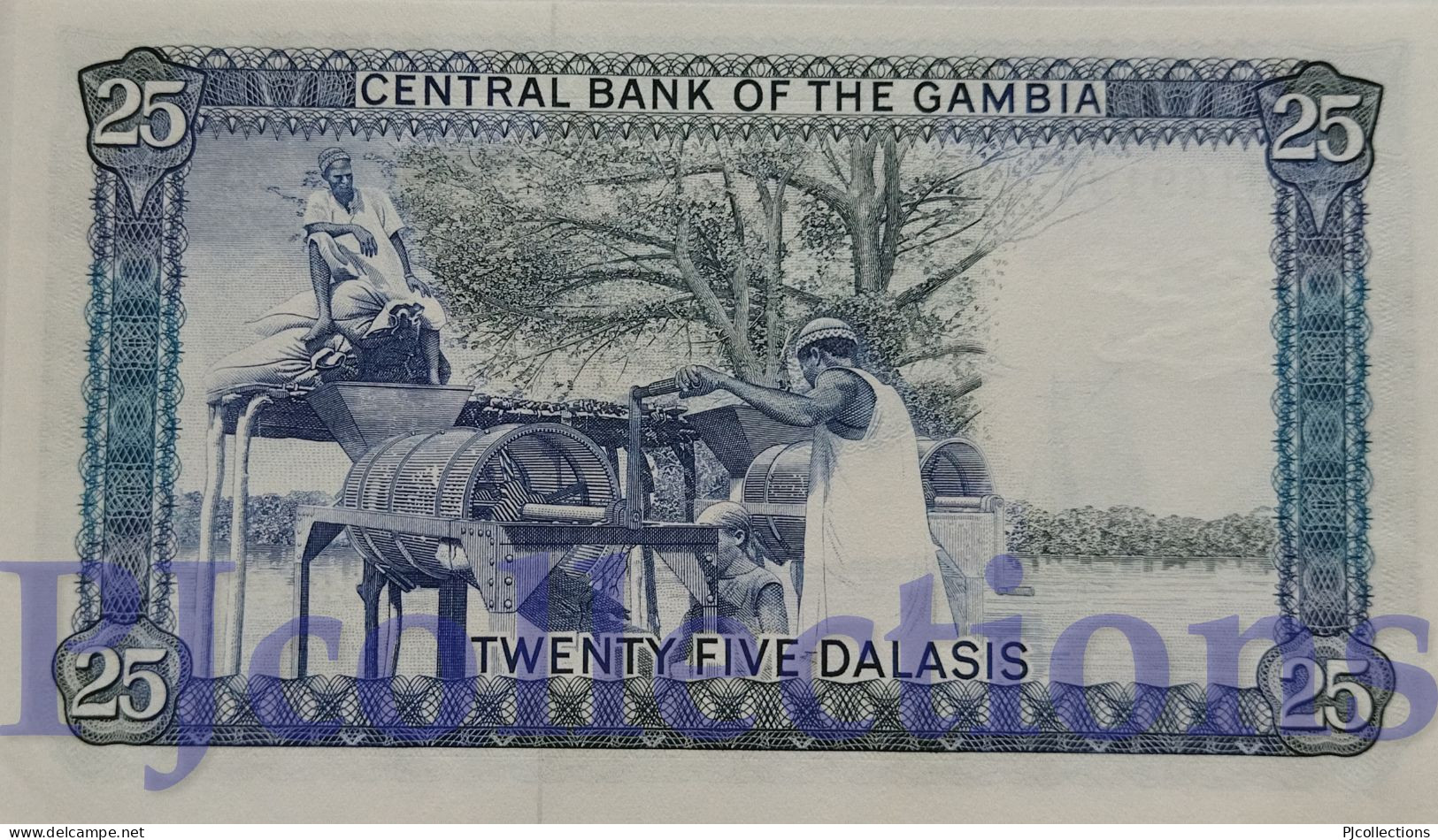 GAMBIA 25 DALASIS 1987/90 PICK 11c AUNC - Gambia