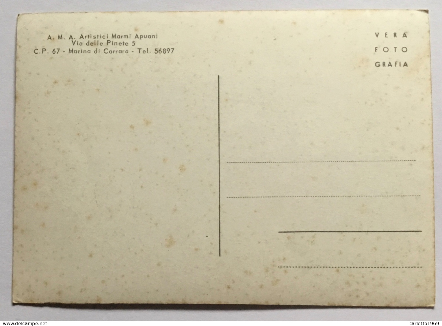 A.M.A. ARTISTICI MARMI APUANI - VIA DELLE PINETE - NV FG - Carrara