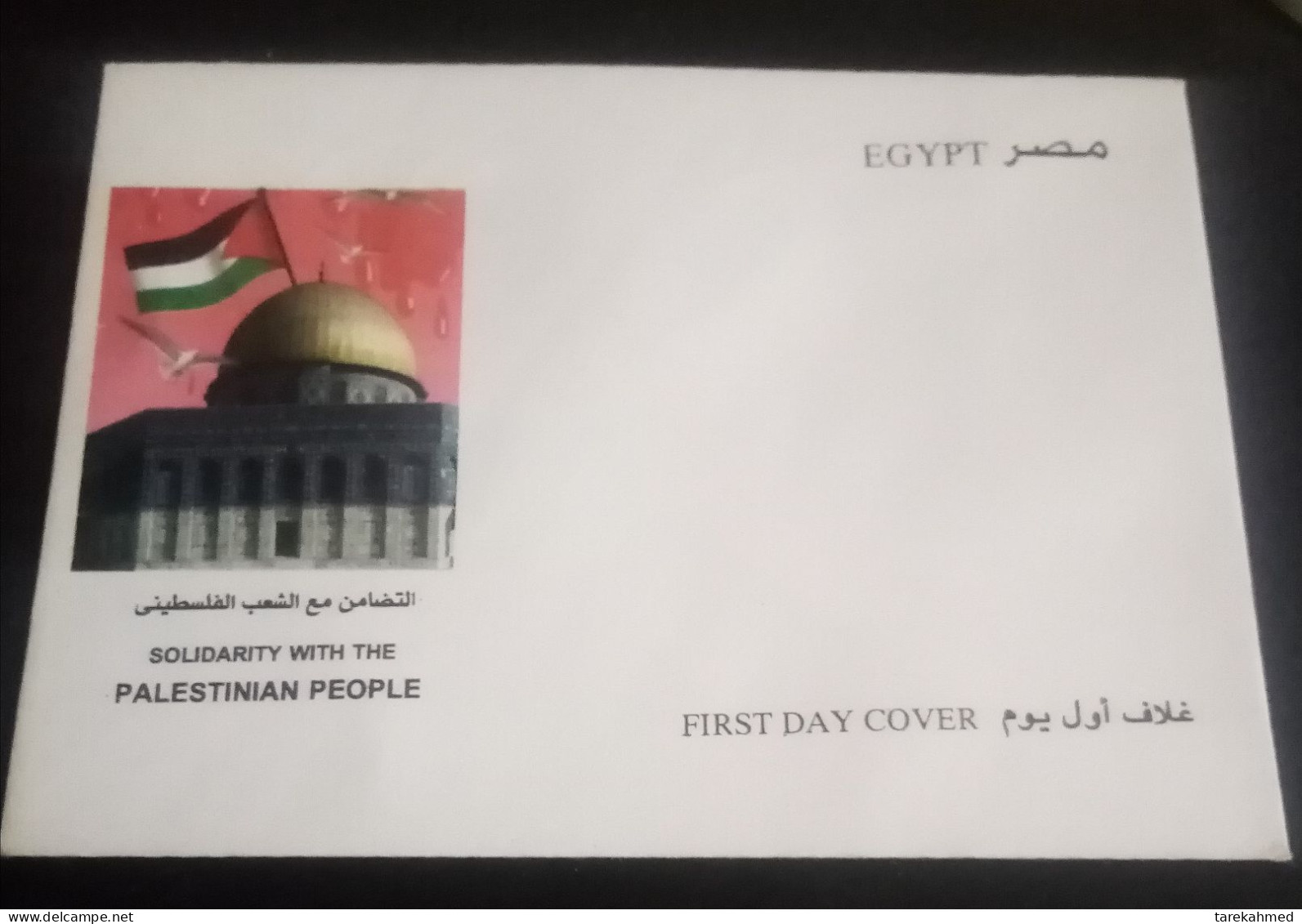 EGYPT 2000, Rare Unused FDC Of The SOLIDARITY WITH PALESTINE, MNH - Cartas & Documentos