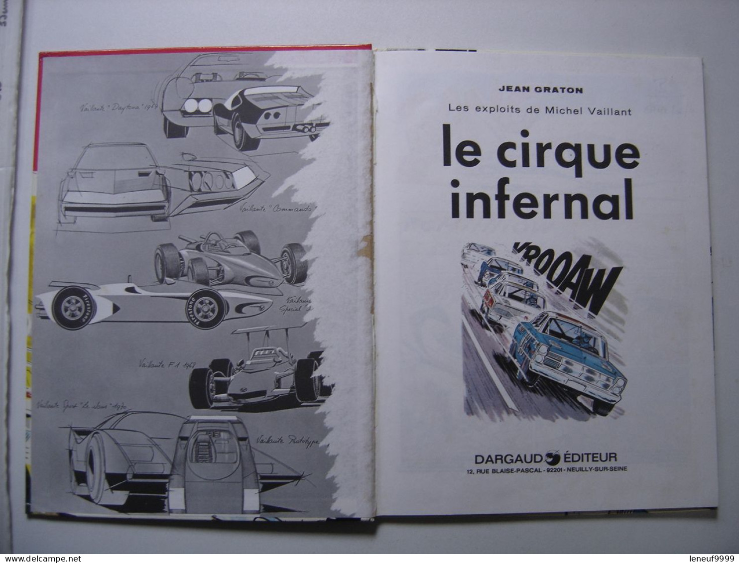 15c 1976 Michel Vaillant LE CIRQUE INFERNAL Jean GRATON Dargaud JOURNAL TINTIN - Michel Vaillant