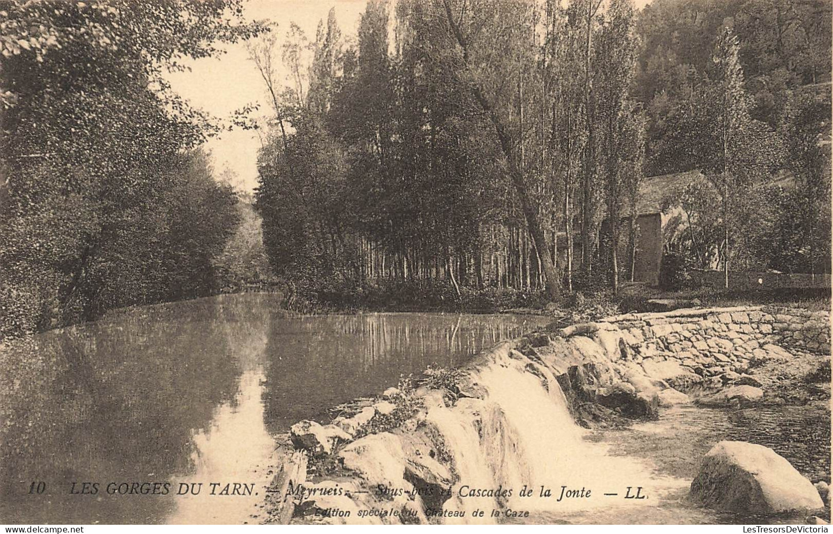 FRANCE - Les Gorges Du Tarn - Meyrueis - Sous Bois Et Cascades De La Fonte - L L - Carte Postale Ancienne - Gorges Du Tarn