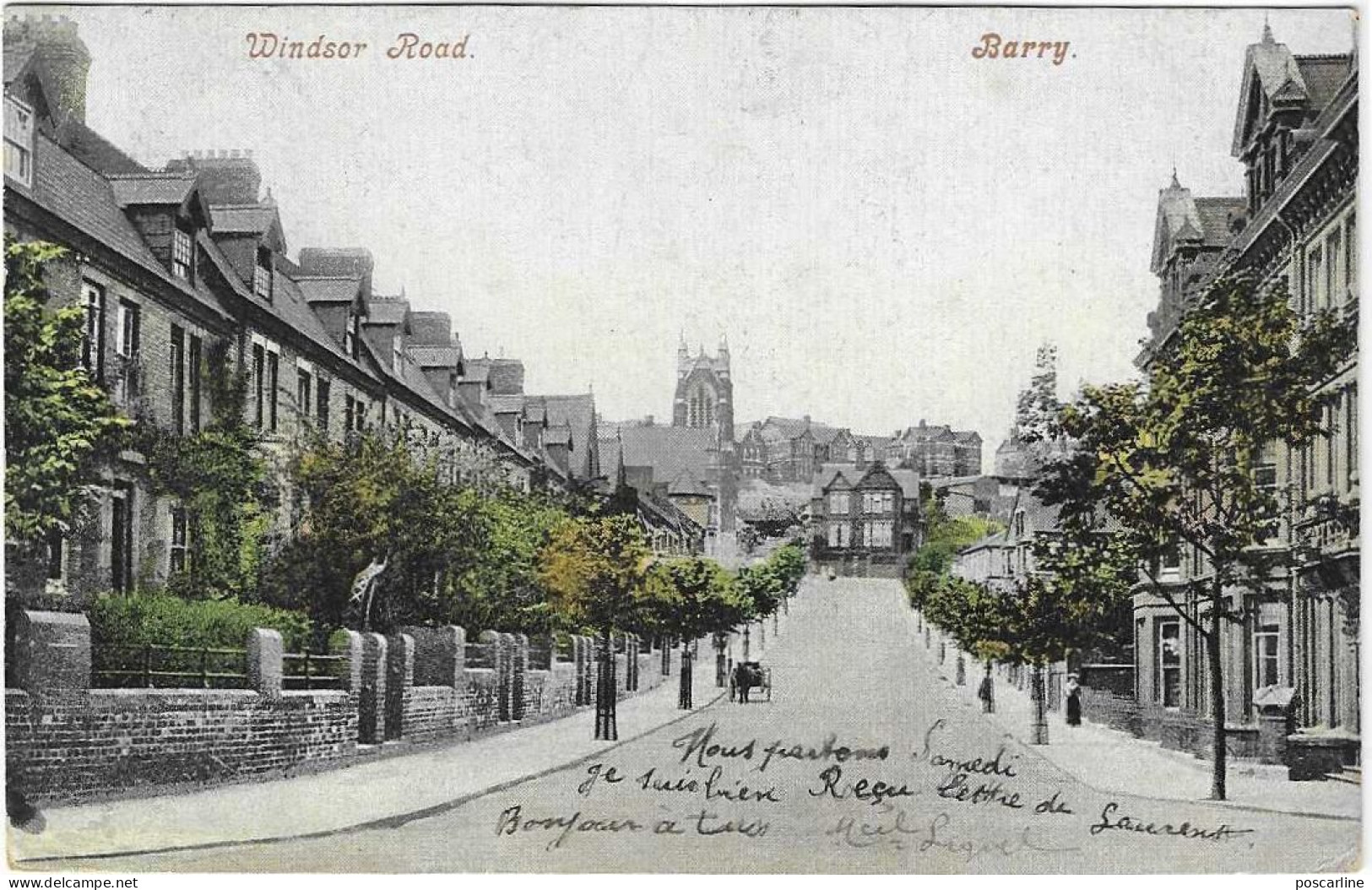 Wales, Glamorgan, Barry, Windsor Road ,1905, 2 Scans - Glamorgan