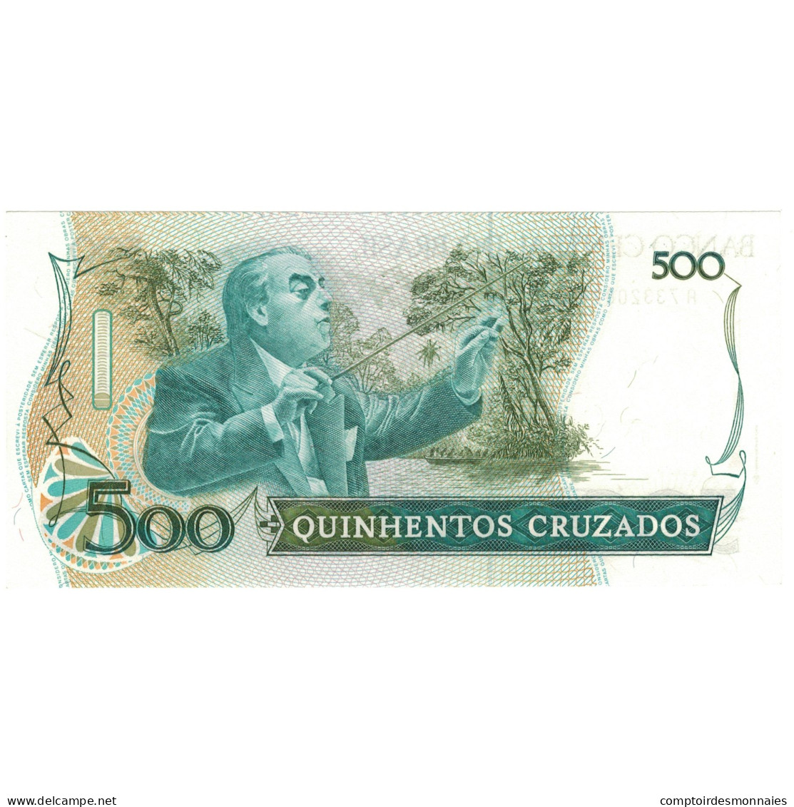 Billet, Brésil, 500 Cruzados, KM:212c, SPL+ - Brasil