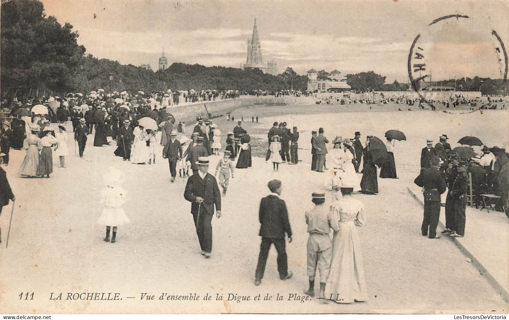 FRANCE - La Rochelle - Vue D'ensemble De La Digue Et La Plage - Animé - Carte Postale Ancienne - La Rochelle