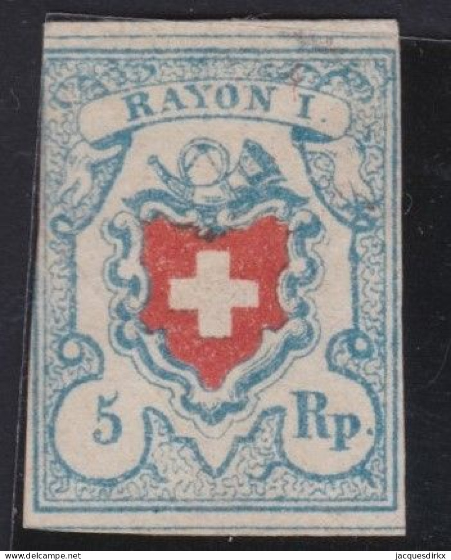 Suisse   .  Yvert  .    14  (2 Scans)  .     (*)        .    Neuf Sans Gomme - 1843-1852 Poste Federali E Cantonali