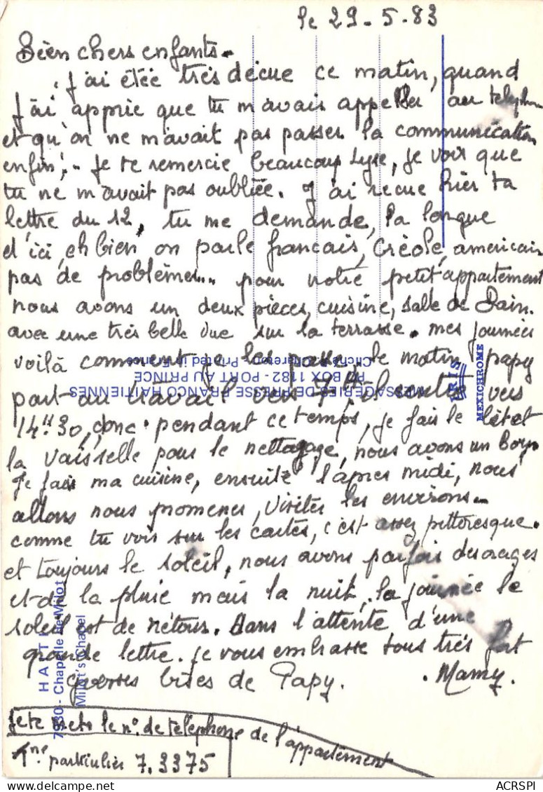 HAITI Chapelle De Milot Messageries De Presse Franco Haitiennes Port Au Prince(SCAN RECTO VERSO)NONO0066 - Haïti