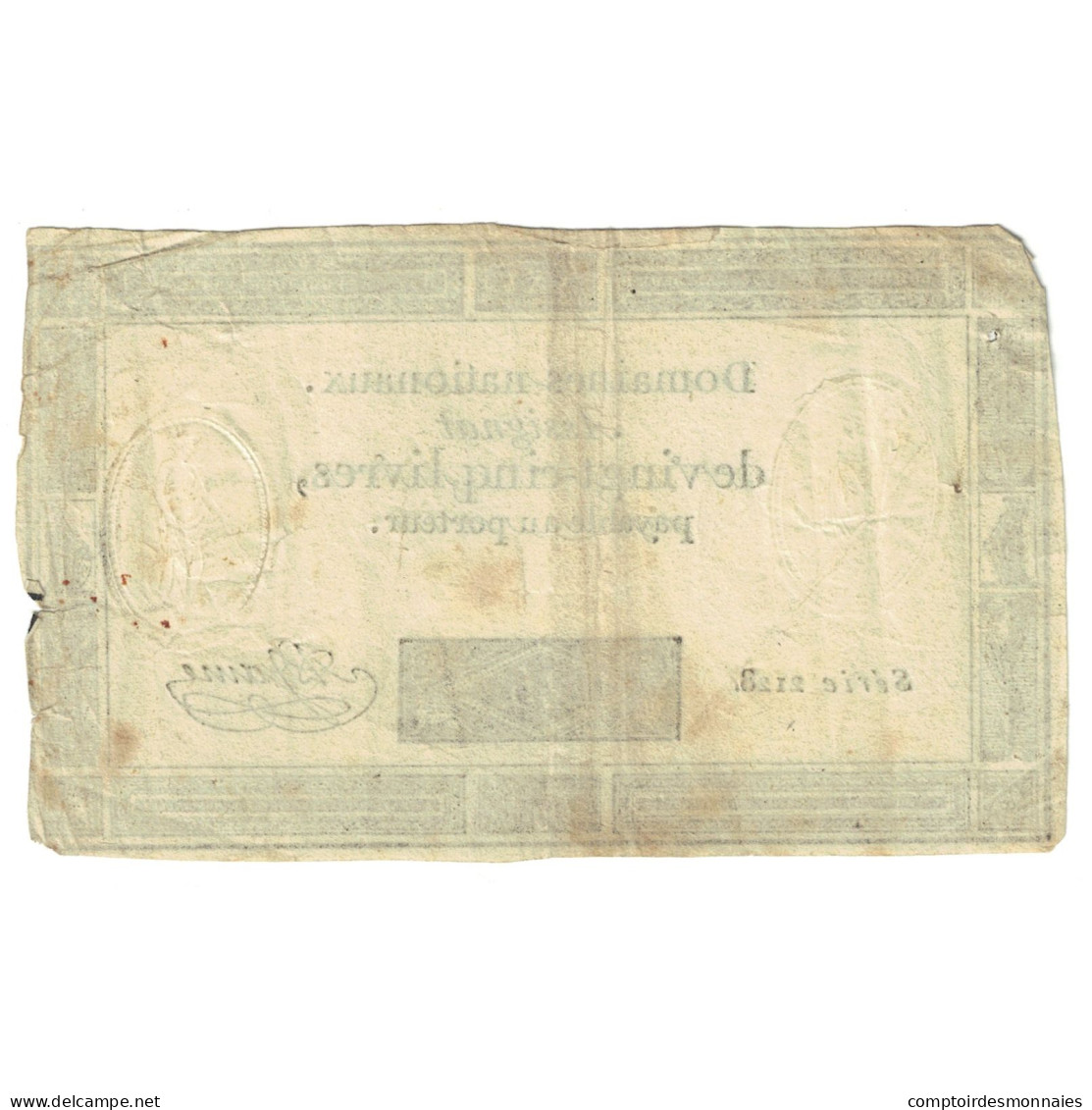 France, 25 Livres, 1793, SERIE 2128, TB+, KM:A71 - Assegnati