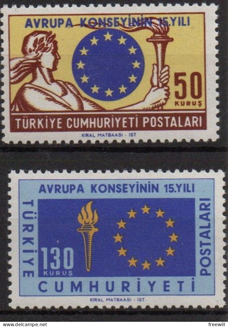 Turquie Conseil De L' Europe XX - Unused Stamps