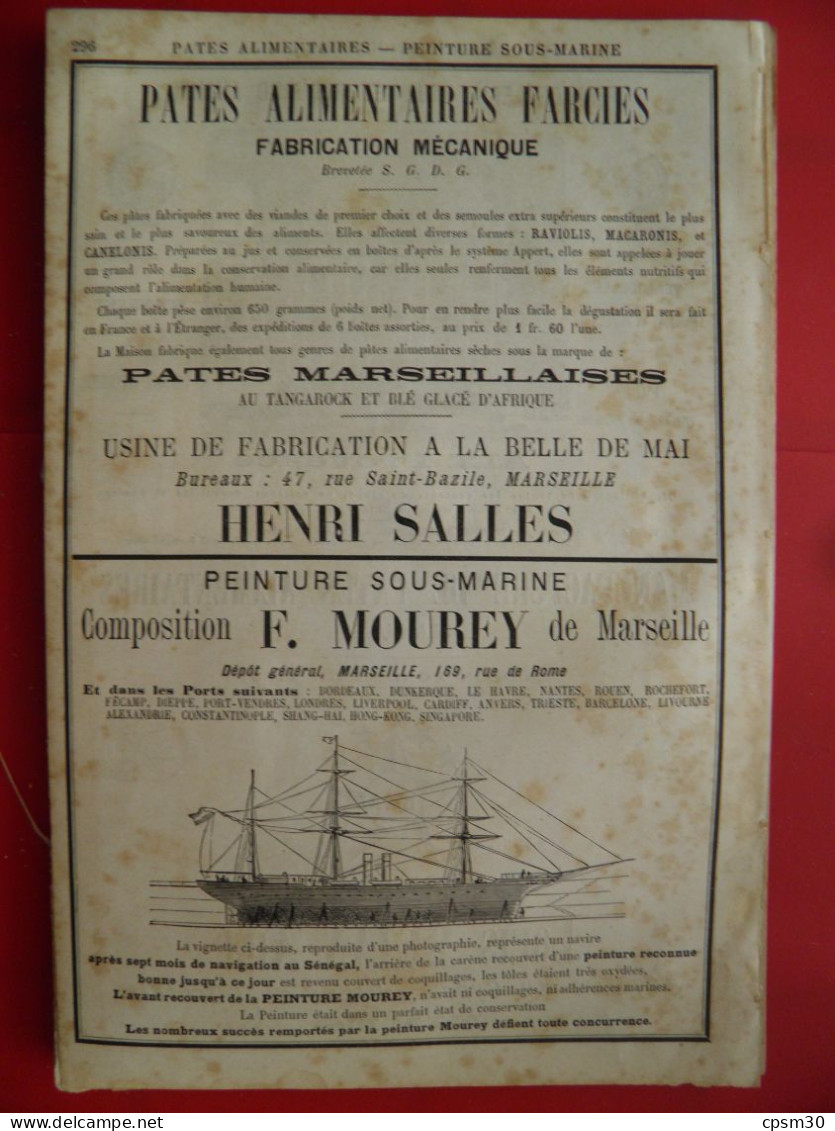 PUB 1884 - Pates Alimentaires Augier 13 Aix Provence, Méjan Rue Cypré Pl Oratoire 30 Nimes, Salles 13 Marseille, Mourey - Publicités