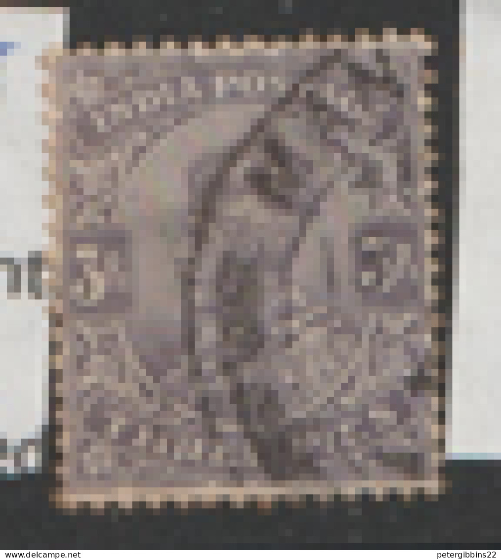 India  1911  SG 154b   3p Violet Grey  Fine Used - 1902-11  Edward VII