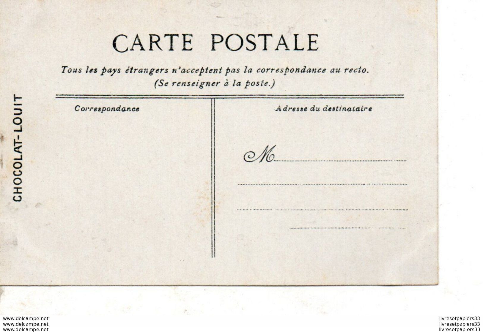 CPA Collection édité Pour Le Chocolat Louit    - Toulon Un Coin Du Quai De Cronstadt - Schokolade