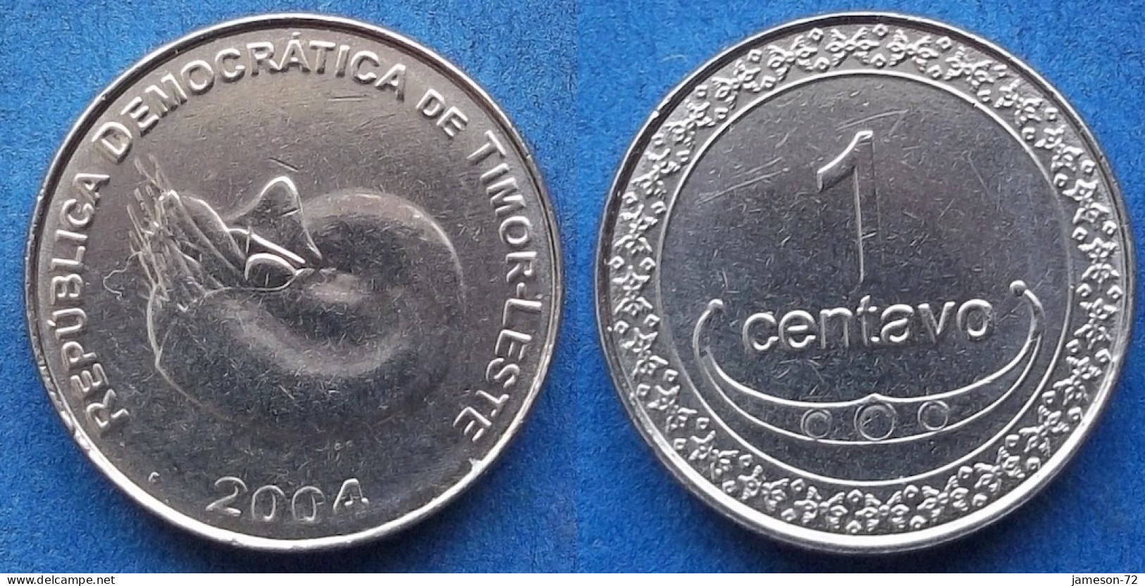EAST TIMOR - 1 Centavo 2004 "Nautilus" KM# 1 Democratic Republic Of Timor-Leste (2003) - Edelweiss Coins - Timor