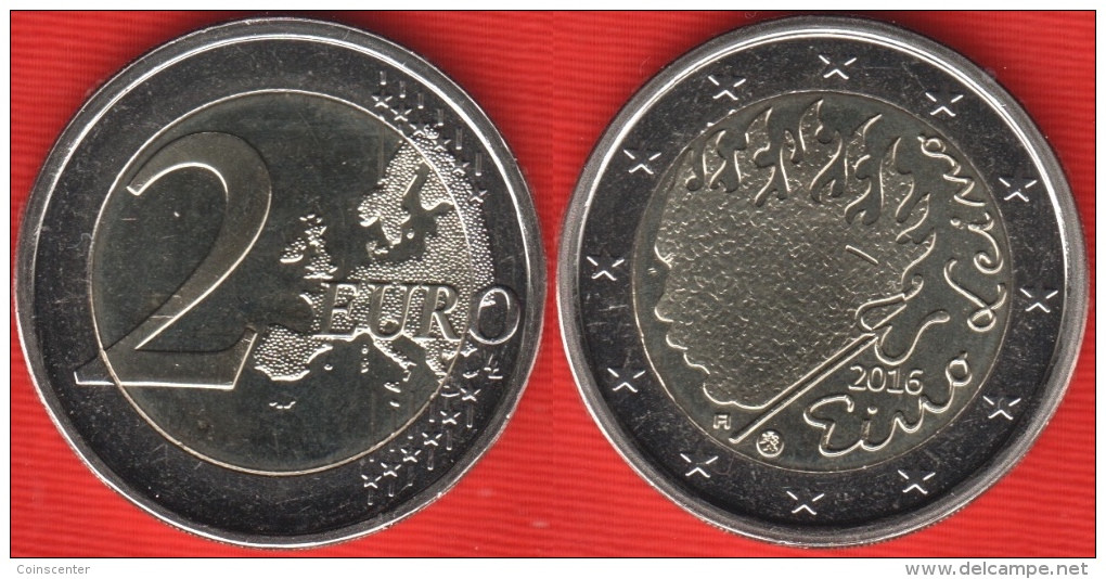 Finland 2 Euro 2016 "Eino Leino" BiMetallic UNC - Finnland