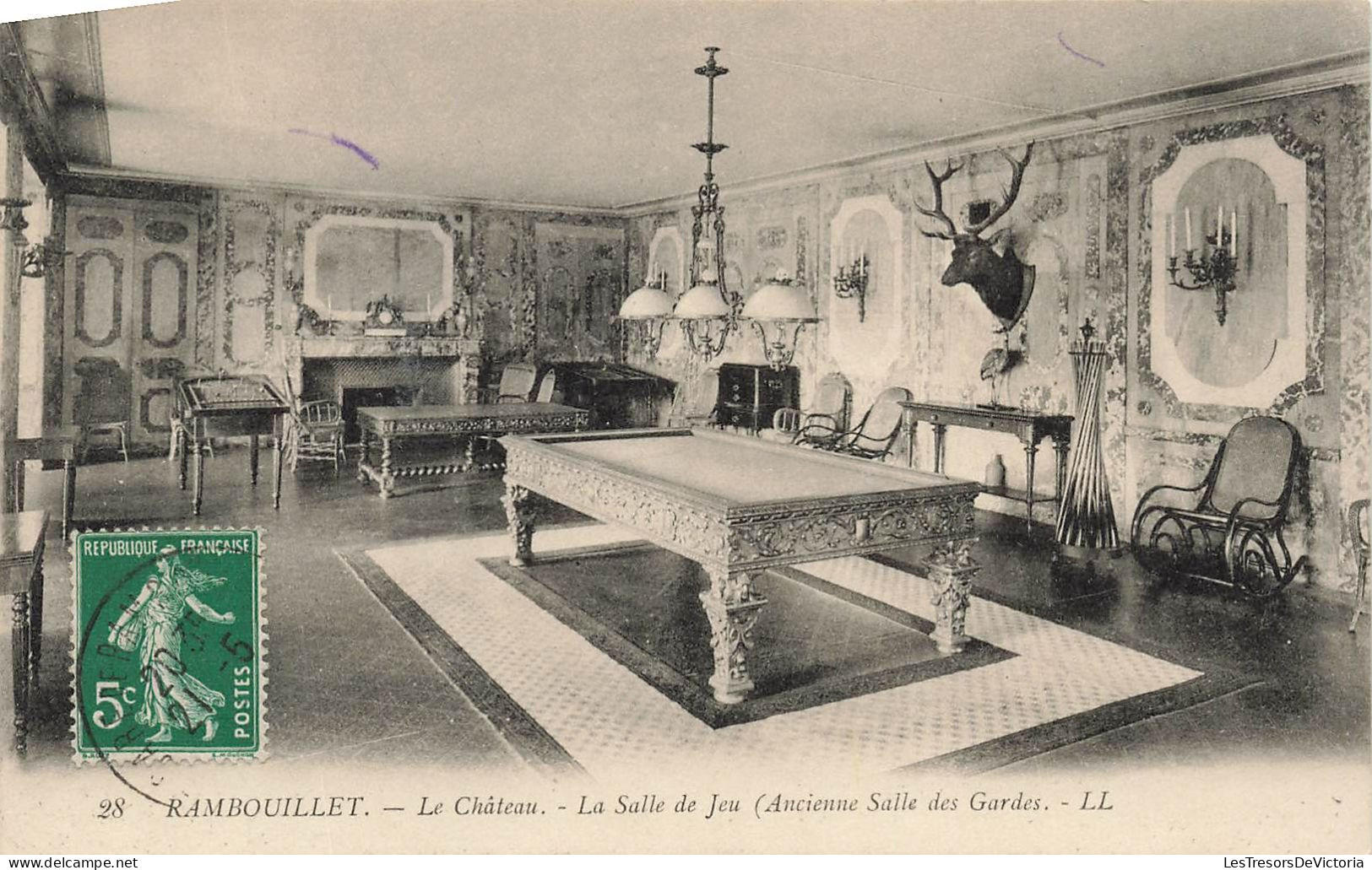 FRANCE - Rambouillet - Le Château - La Salle De Jeu (Ancienne Salle Des Gardes) - LL - Carte Postale Ancienne - Rambouillet (Castillo)