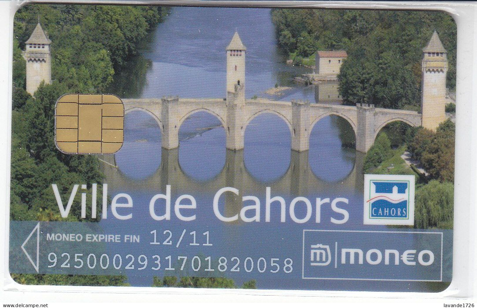 Carte MONEO   CAHORS  Date 2011 - PIAF Parking Cards