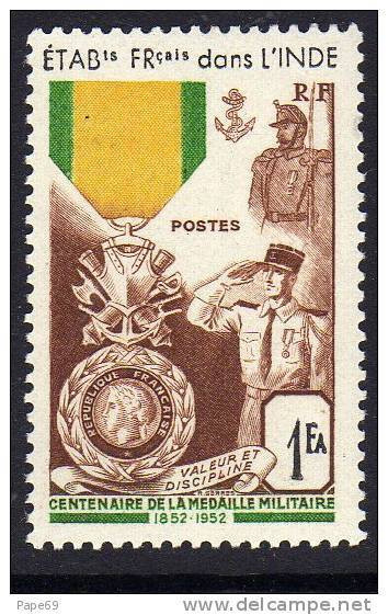 Inde N° 258  XX Centernaire De La Médaille Militaire Sans Charnière, TB - Neufs