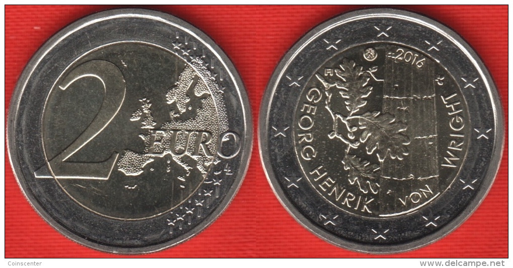 Finland 2 Euro 2016 "Georg Henrik Von Wright" BiMetallic UNC - Finlandia