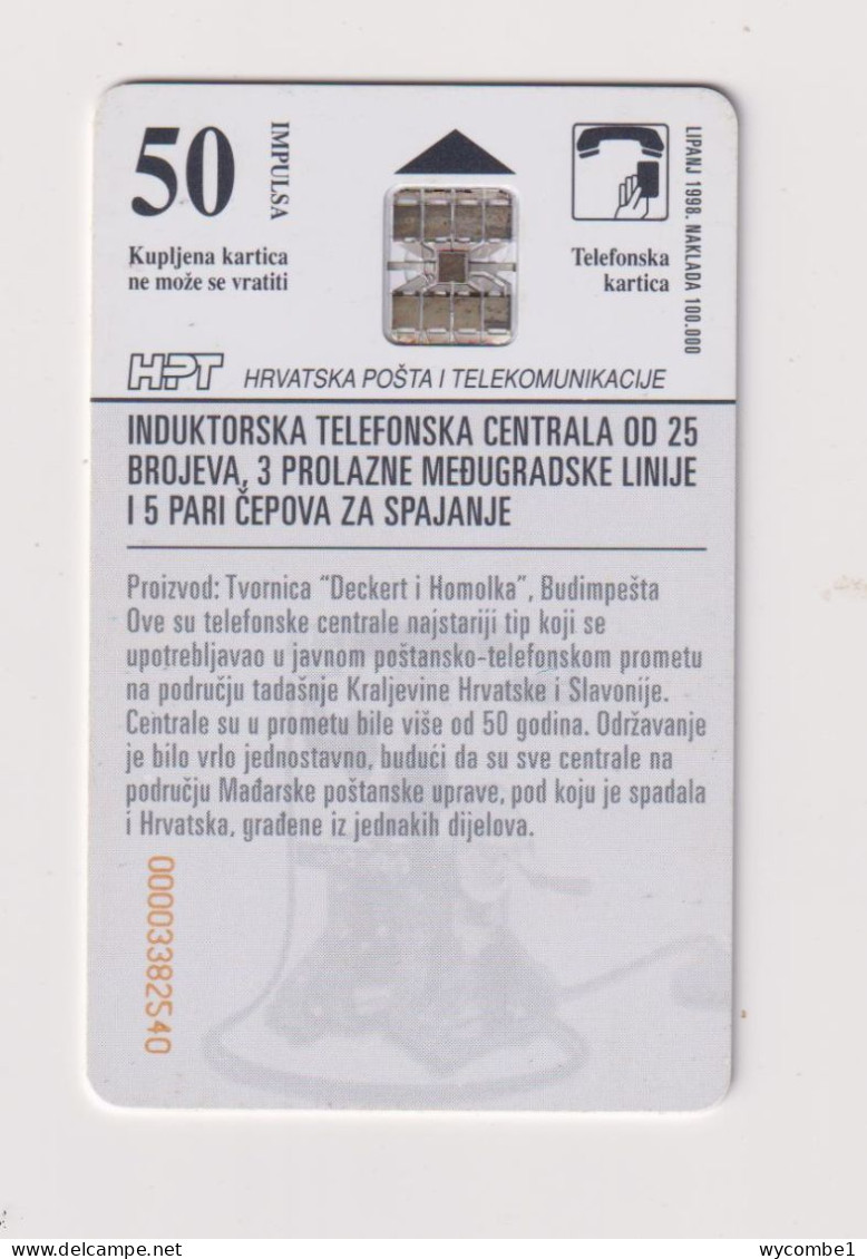 CROATIA -  Antique Telephone Switchboard Chip  Phonecard - Croatie