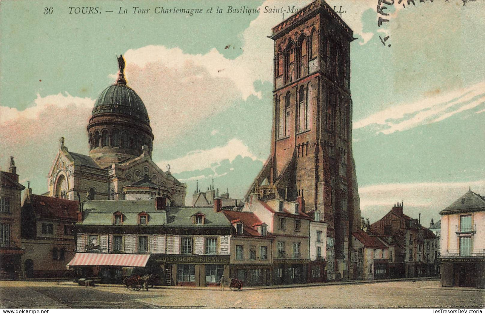 FRANCE - Tours - La Tour Charlemagne Saint Martin - Colorisé - Carte Postale Ancienne - Tours