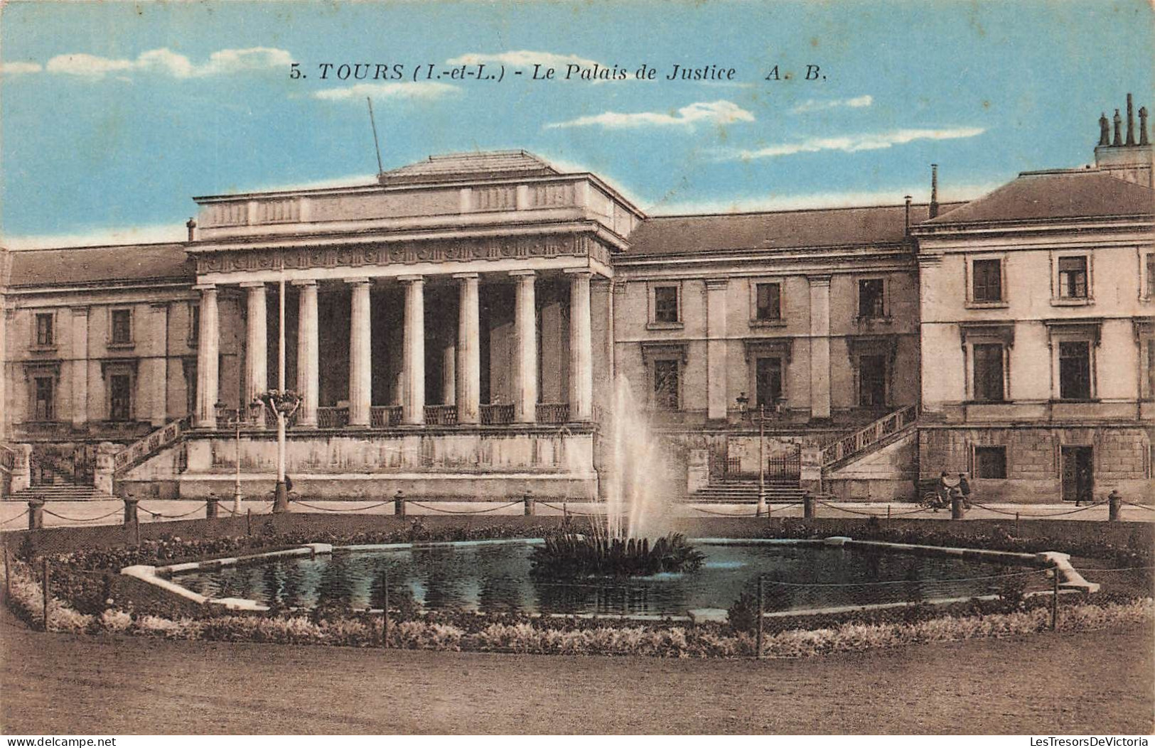FRANCE - Tours - Le Palais De Justice - AB - Colorisé - Carte Postale Ancienne - Tours