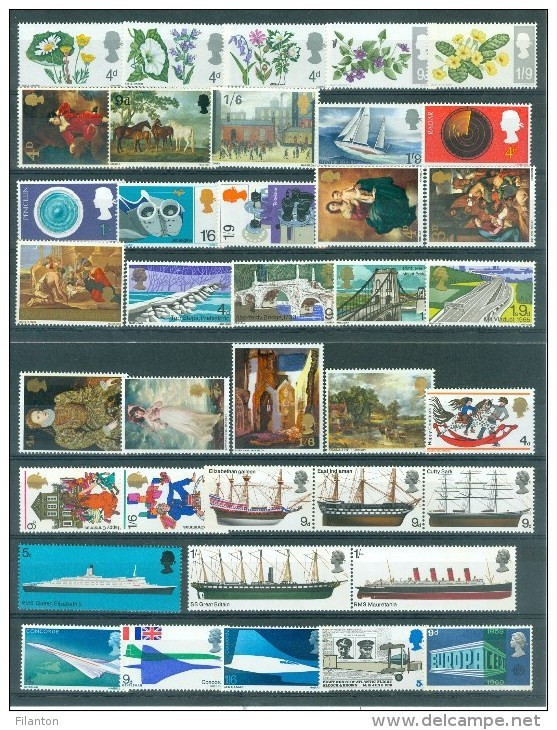 GREAT BRITAIN - Selection 1966-1970 - MNH** - Colecciones Completas