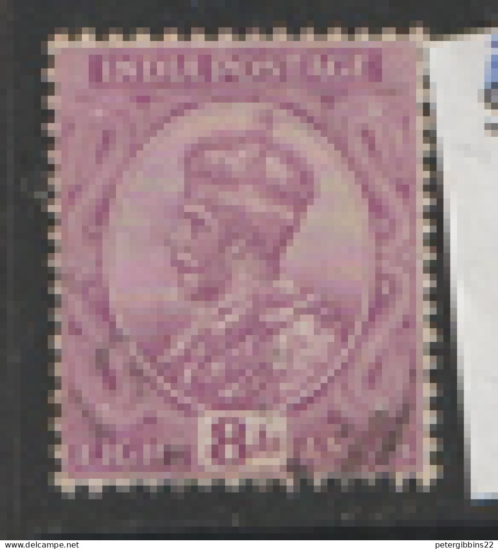 India  1911  SG 182  8a.    Fine Used - 1902-11  Edward VII
