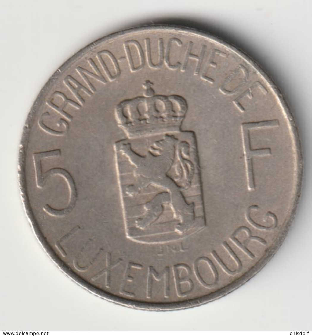 LUXEMBOURG 1962: 5 Francs, KM 51 - Luxembourg