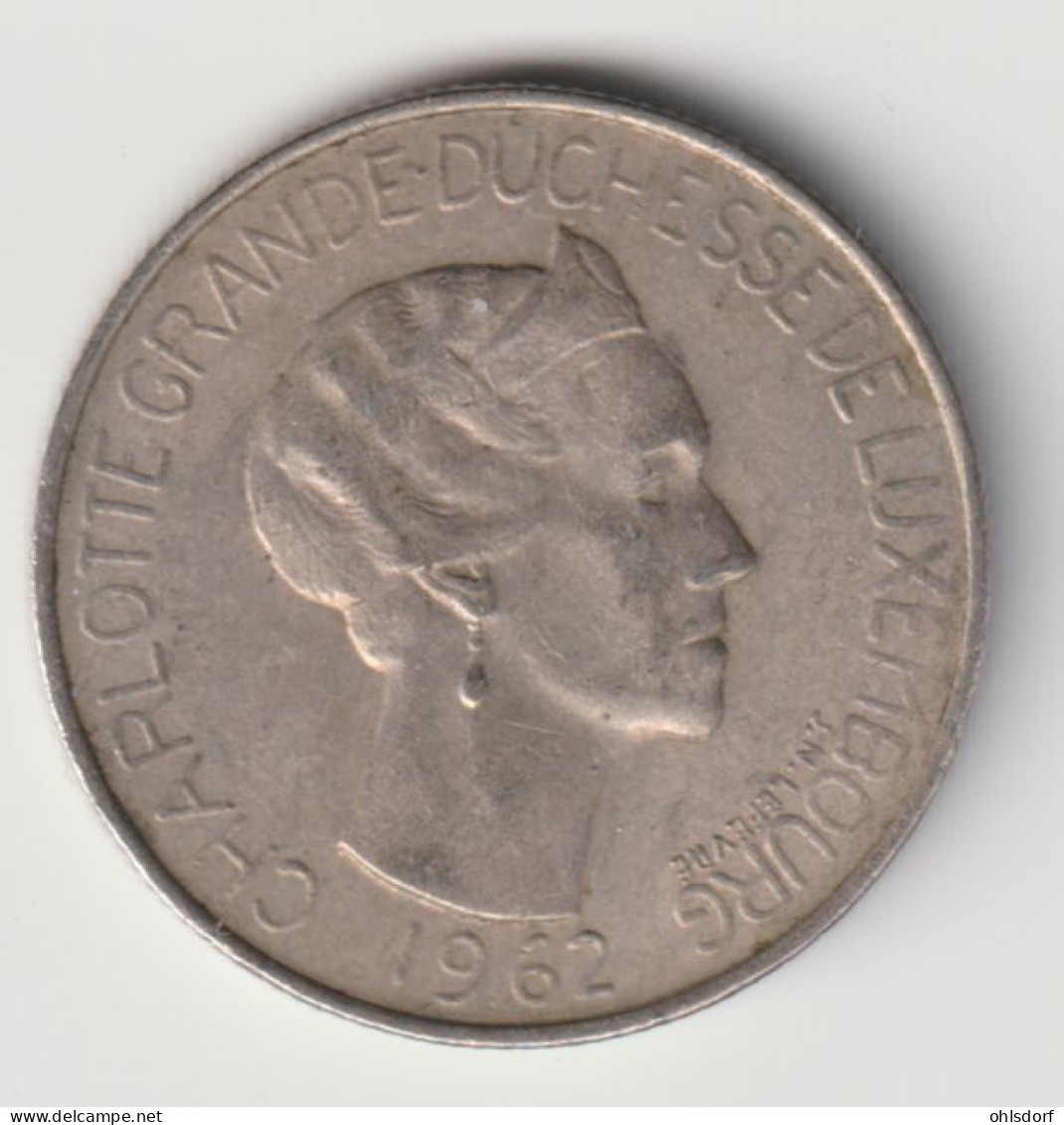 LUXEMBOURG 1962: 5 Francs, KM 51 - Luxemburg