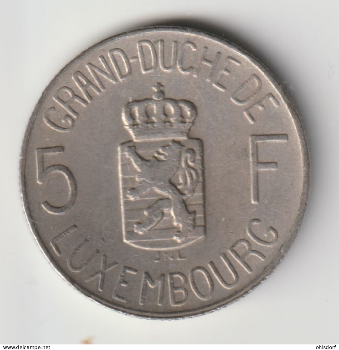 LUXEMBOURG 1962: 5 Francs, KM 51 - Luxembourg