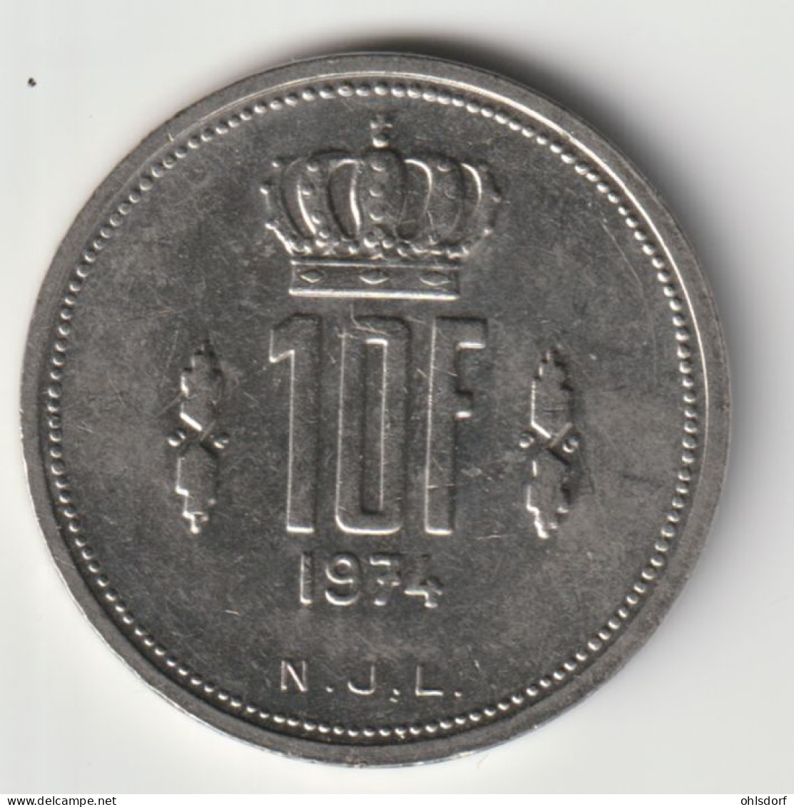 LUXEMBOURG 1974: 10 Francs, KM 57 - Luxembourg