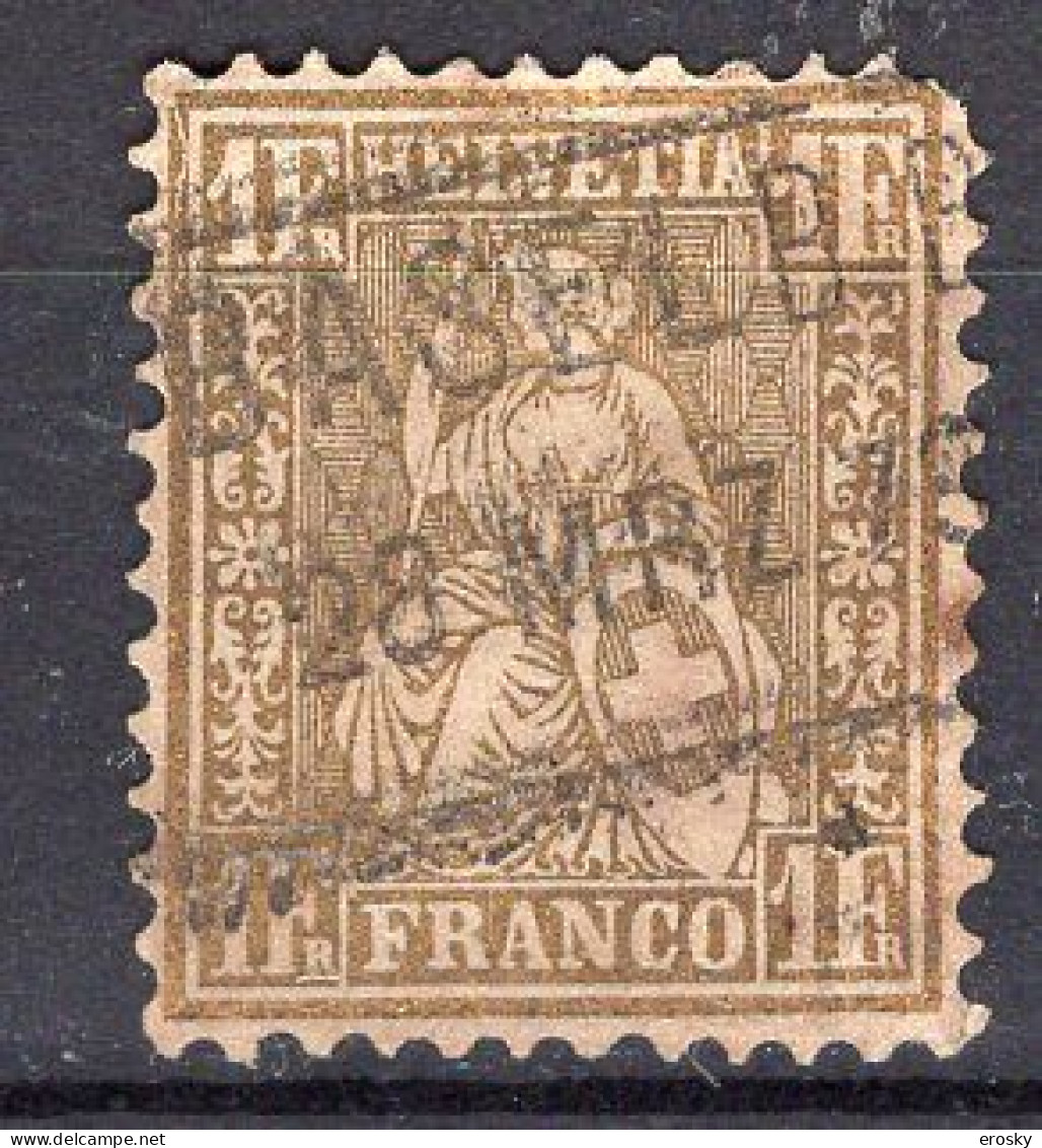 T1652 - SUISSE SWITZERLAND Yv N°41 Defecteuse - Used Stamps