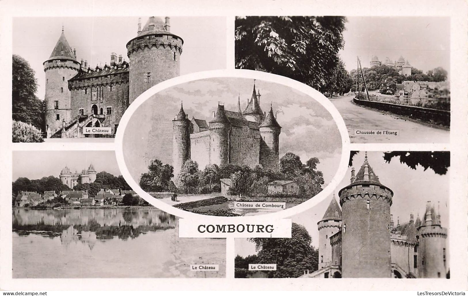 FRANCE - Combourg - Multivues - Château De Combourg - Le Château - Chaussée De L'Etang - Carte Postale Ancienne - Combourg