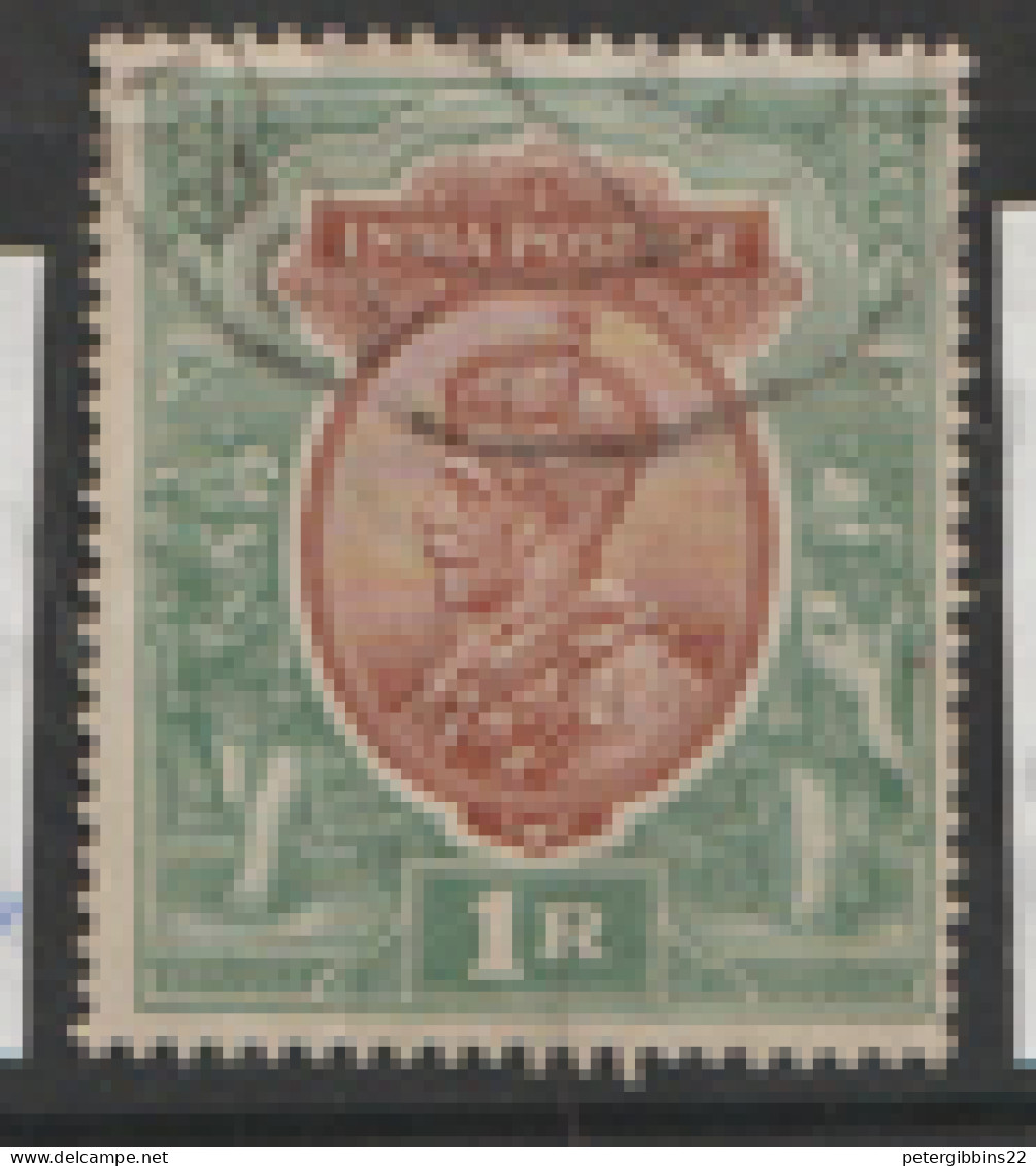 India  1911  SG 186a  1r. Orange Brown    Fine Used - 1902-11 King Edward VII