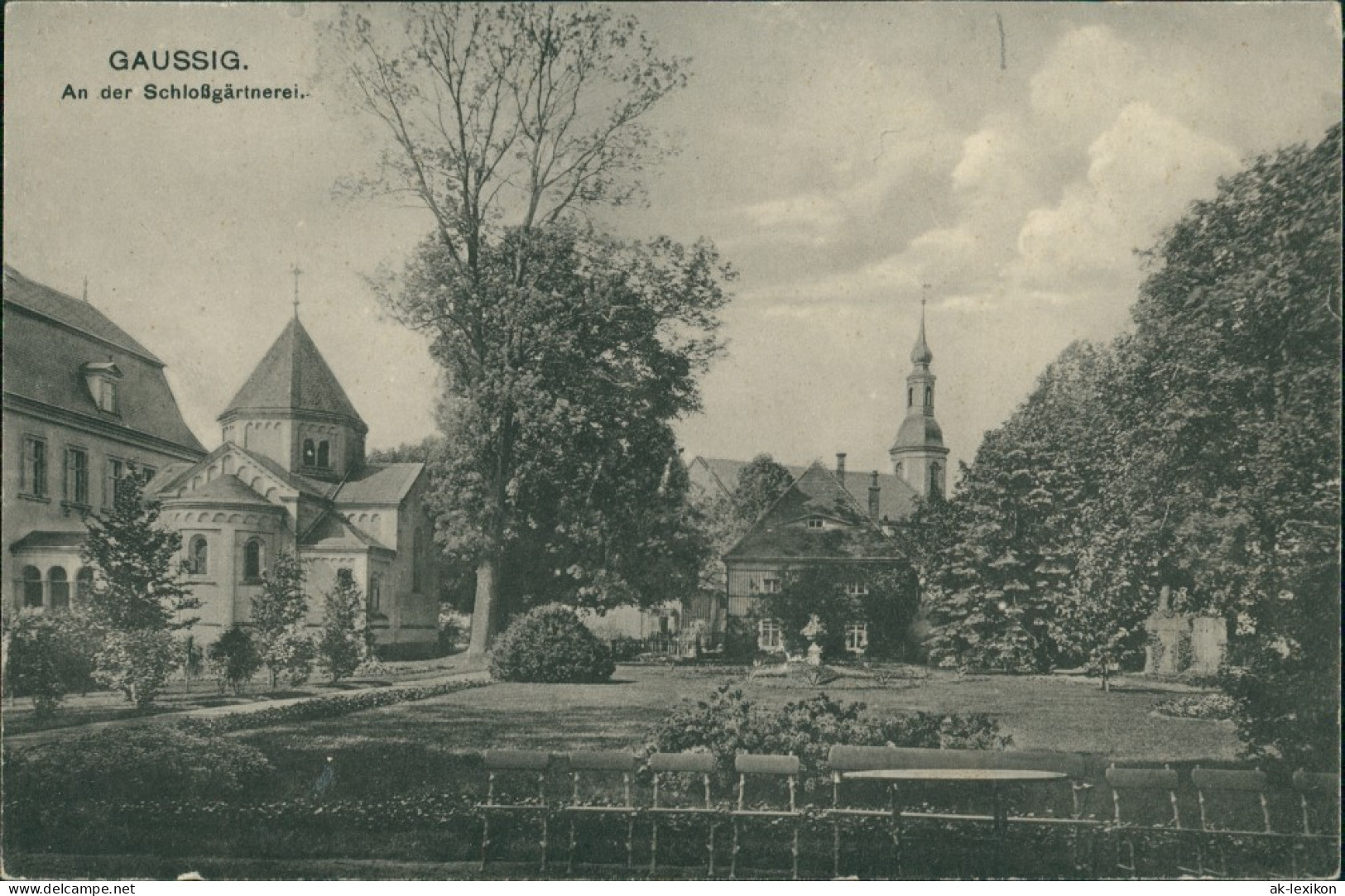 Ansichtskarte Doberschau-Gaußig Dobruša-Huska An Der Schlossgärtnerei 1918  - Doberschau-Gaussig Dobruša-Huska