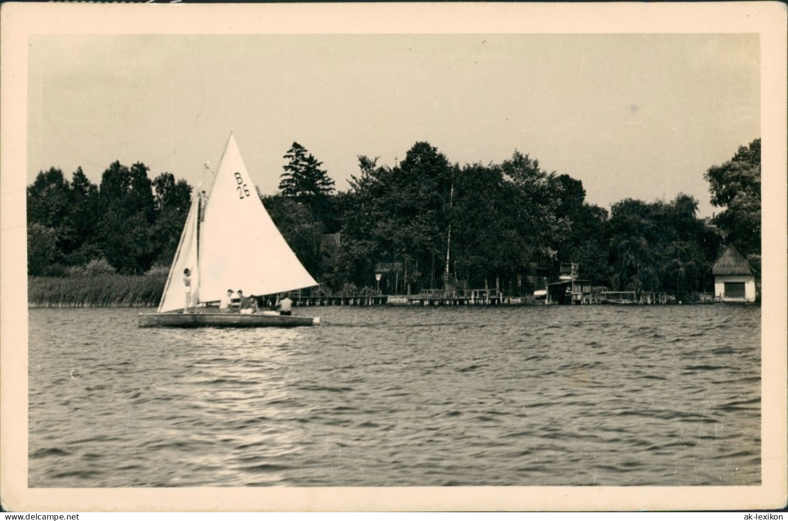 Ansichtskarte Teupitz Teupitzsee Segelboot Segler DDR See Ansicht 1959 - Teupitz