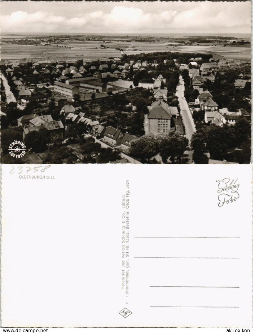 Ansichtskarte Oldenburg Luftbild Siedlung 1963 - Oldenburg