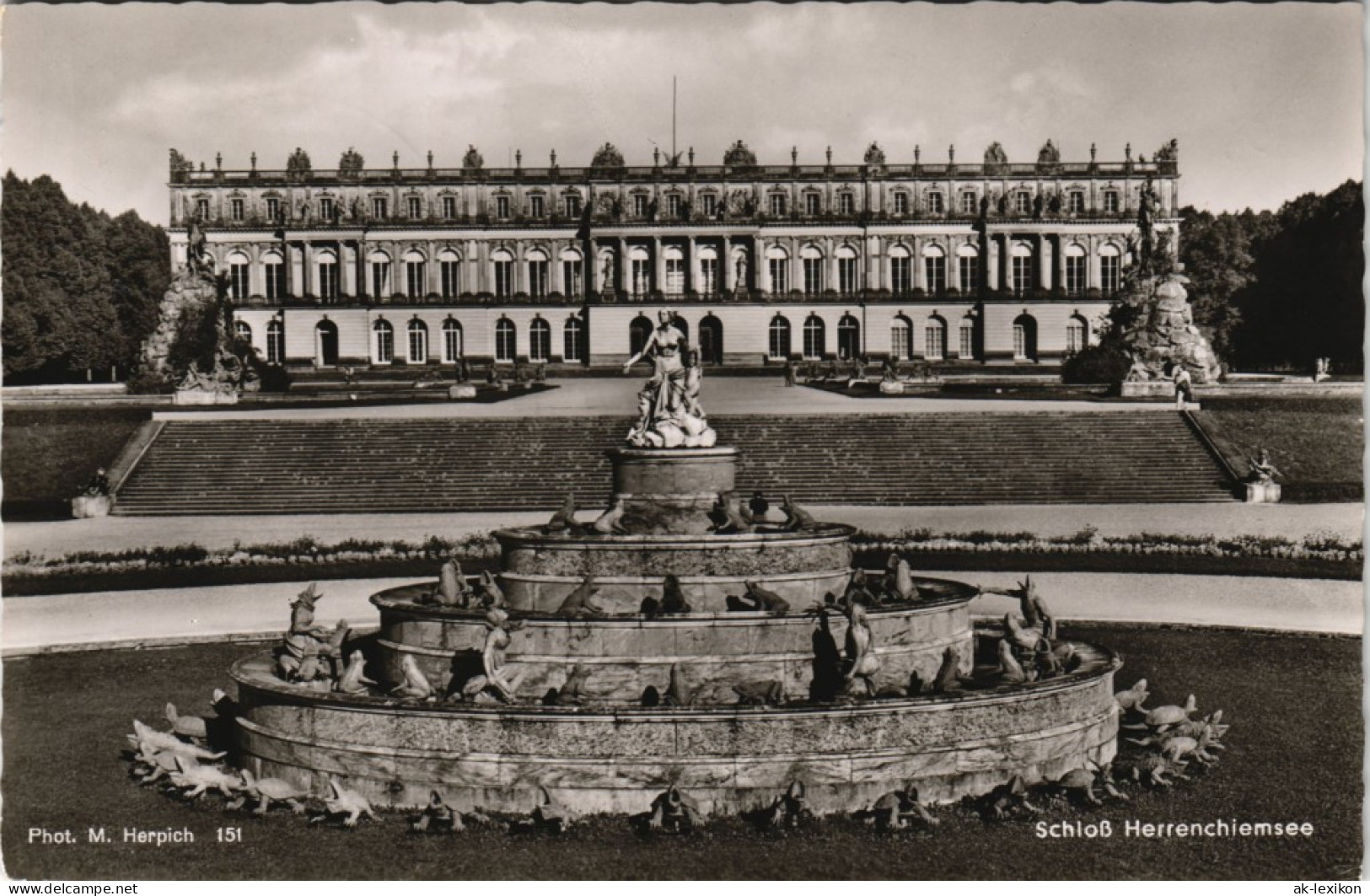 Chiemsee Herrenchiemsee Herreninsel Mit Schloss (Castle View) 1958 - Chiemgauer Alpen