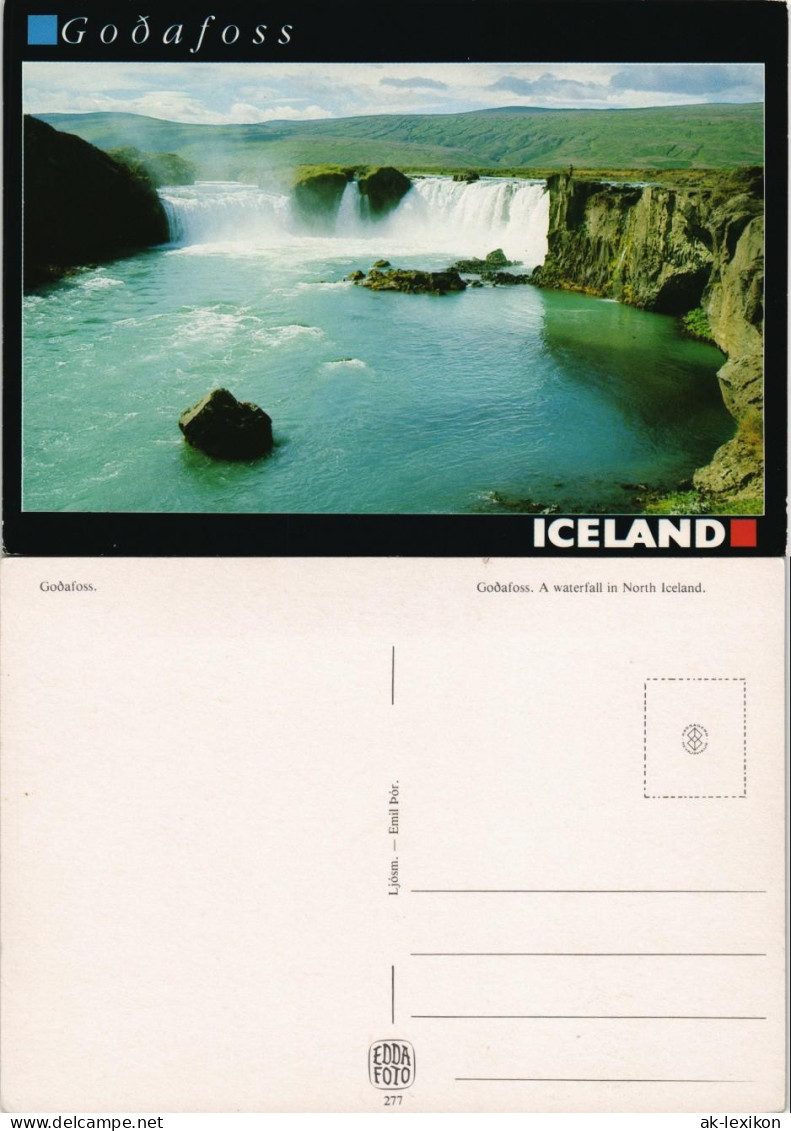 Godafoss Goðafoss Goðafoss ICELAND Waterfall River Falls Wasserfall 1980 - Island