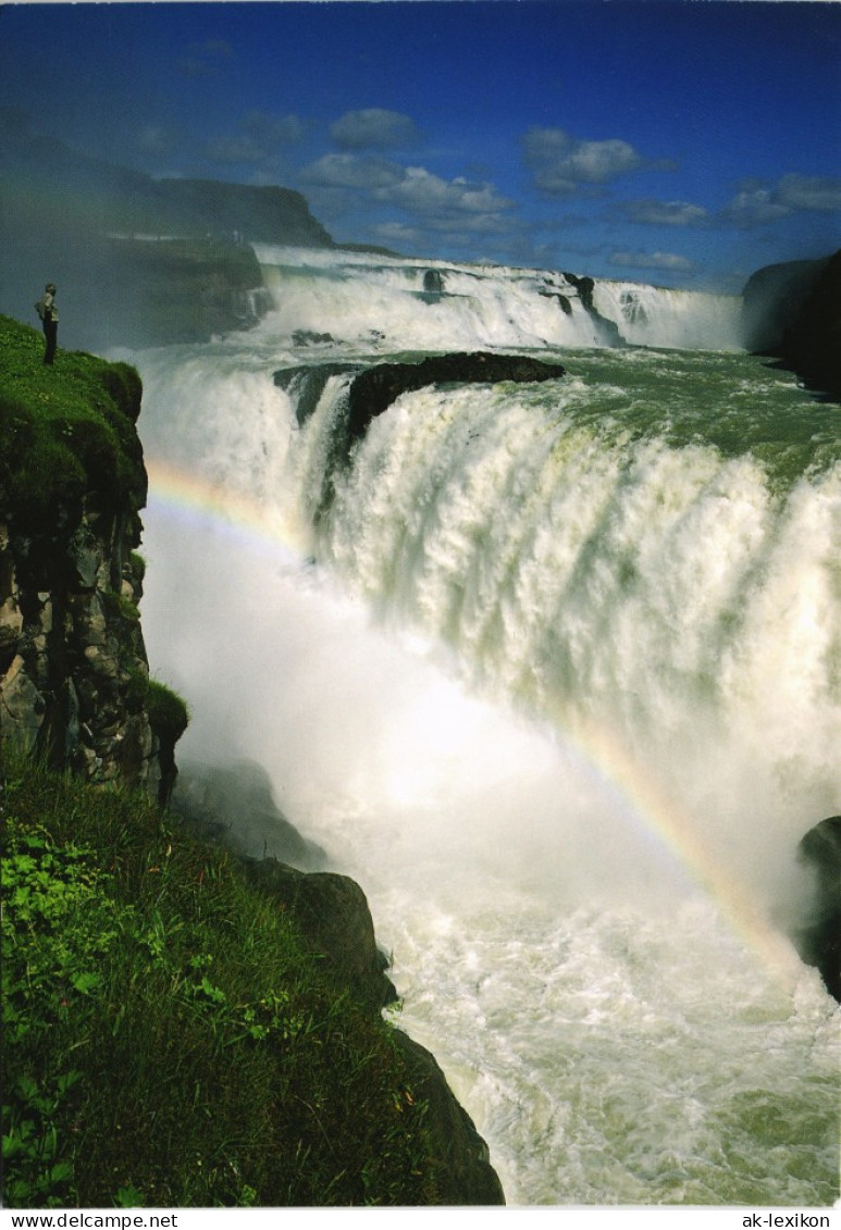 Postcard Gullfoss Gullfoss Wasserfall (Waterfall) Iceland Postcard 2012 - Islande