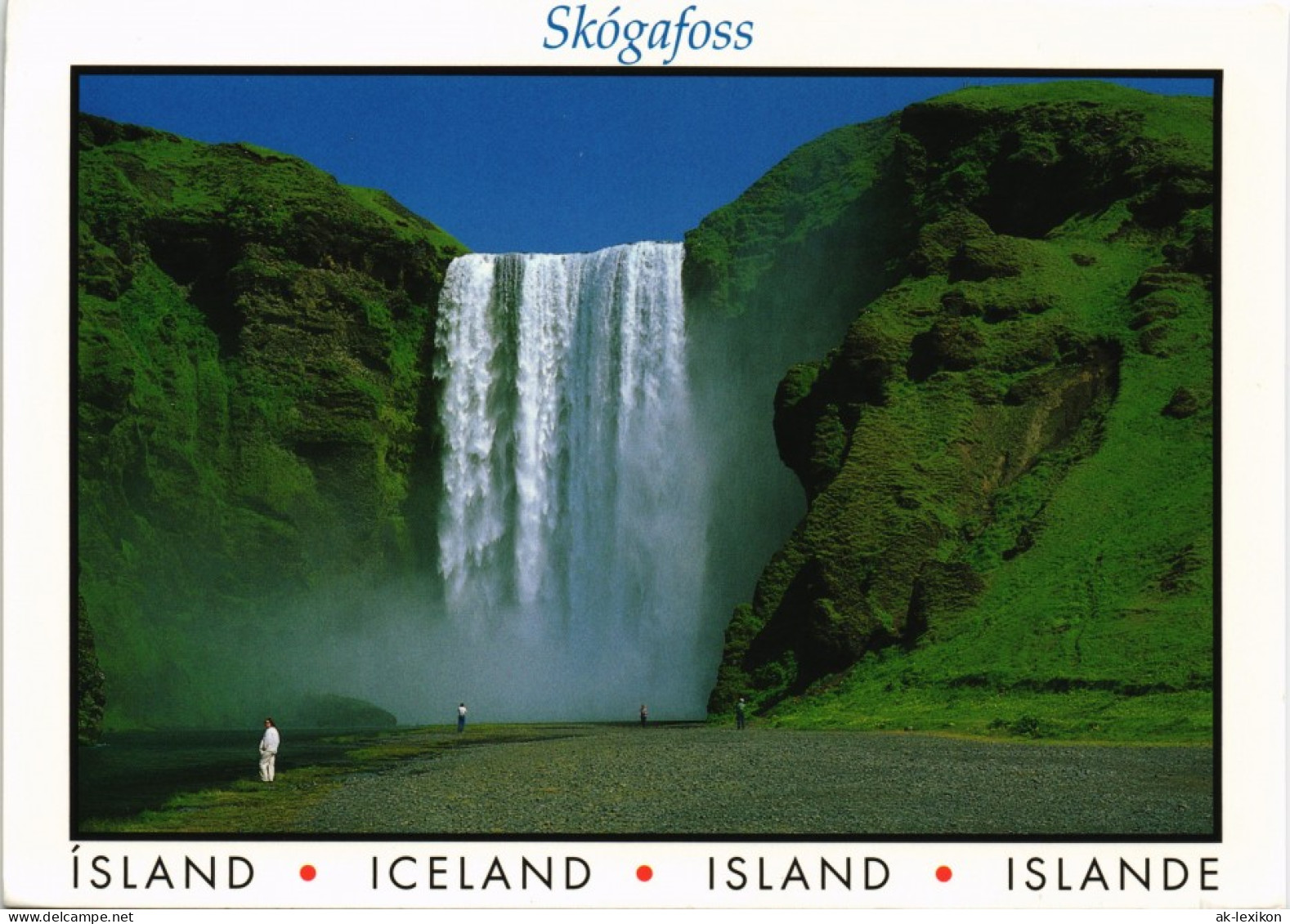 Skogafoss Skógafoss La Chute D'eau Skógafoss Wasserfall Waterfall Iceland 2009 - Iceland