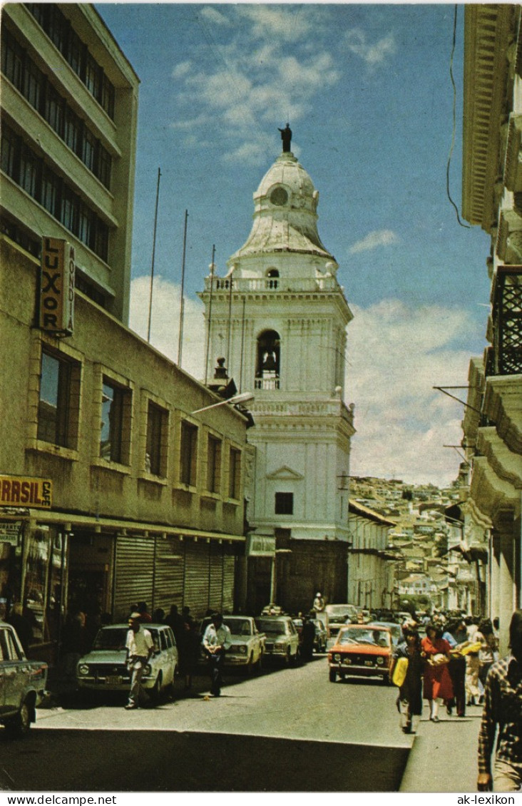 Quito Templo San Agustín Ecuador Strassen Ansicht Street View 1970 - Ecuador