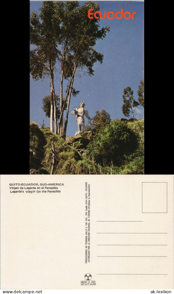 Quito Legarda's Virgin On The Panecillo Jungfrauen Denkmal Ecuador 1980 - Ecuador