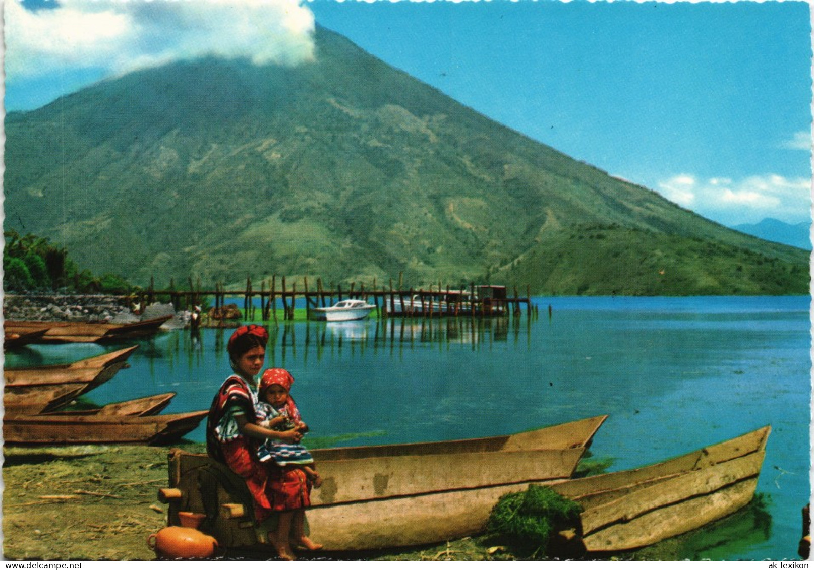 Guatemala Allgemein Skirts Of San Pedro Volcano And Bay Of Santiago Atitlán 1975 - Guatemala