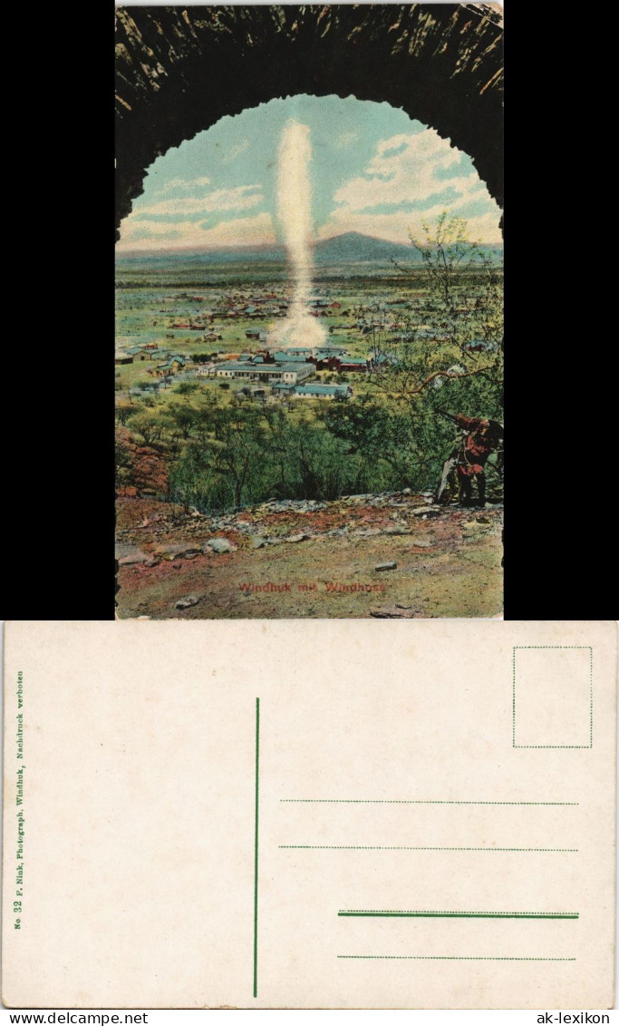 Postcard Windhuk Windhoek DSWA Stadt Kolonie 1912 - Namibië