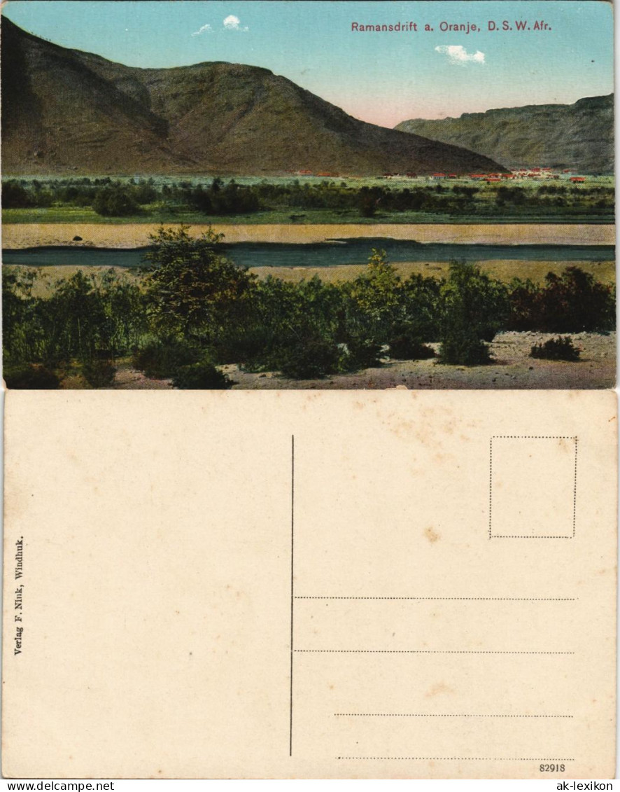 Postcard .Namibia Ramansdrift A. Oranje, D.S.W.A. Kolonie Namibia 19132 - Namibie