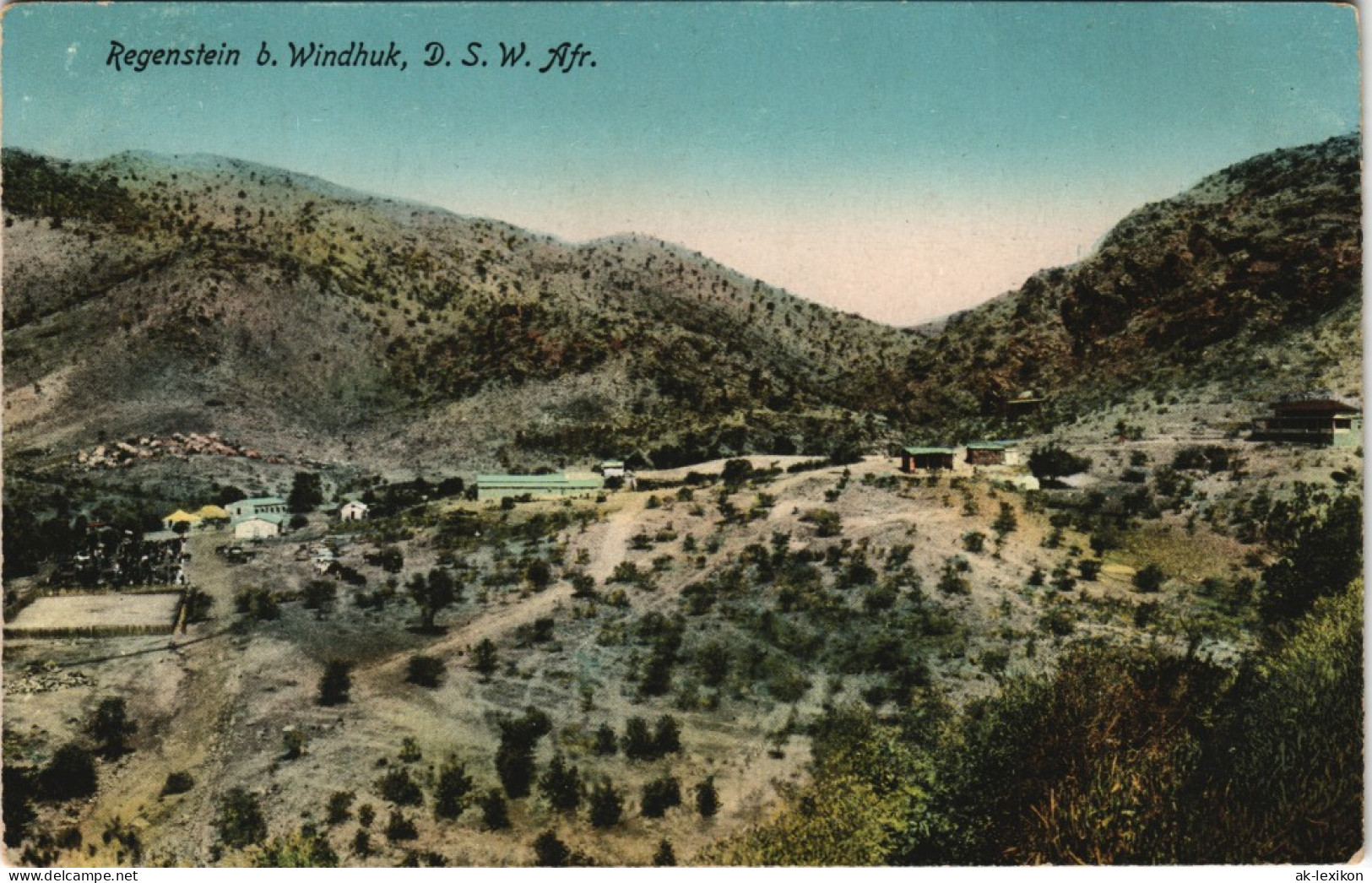 Postcard Windhuk Windhoek Regenstein DSWA Kolonie Afrika 1912 - Namibia