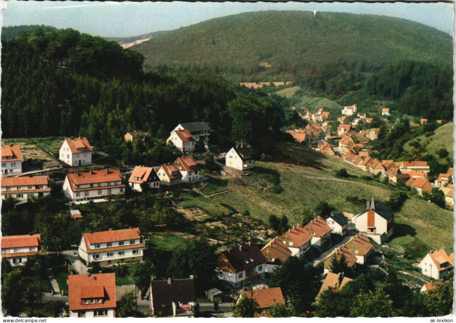 Ansichtskarte Bad Grund (Harz) Blick Vom Knollen Panorama-Ansicht 1967 - Bad Grund